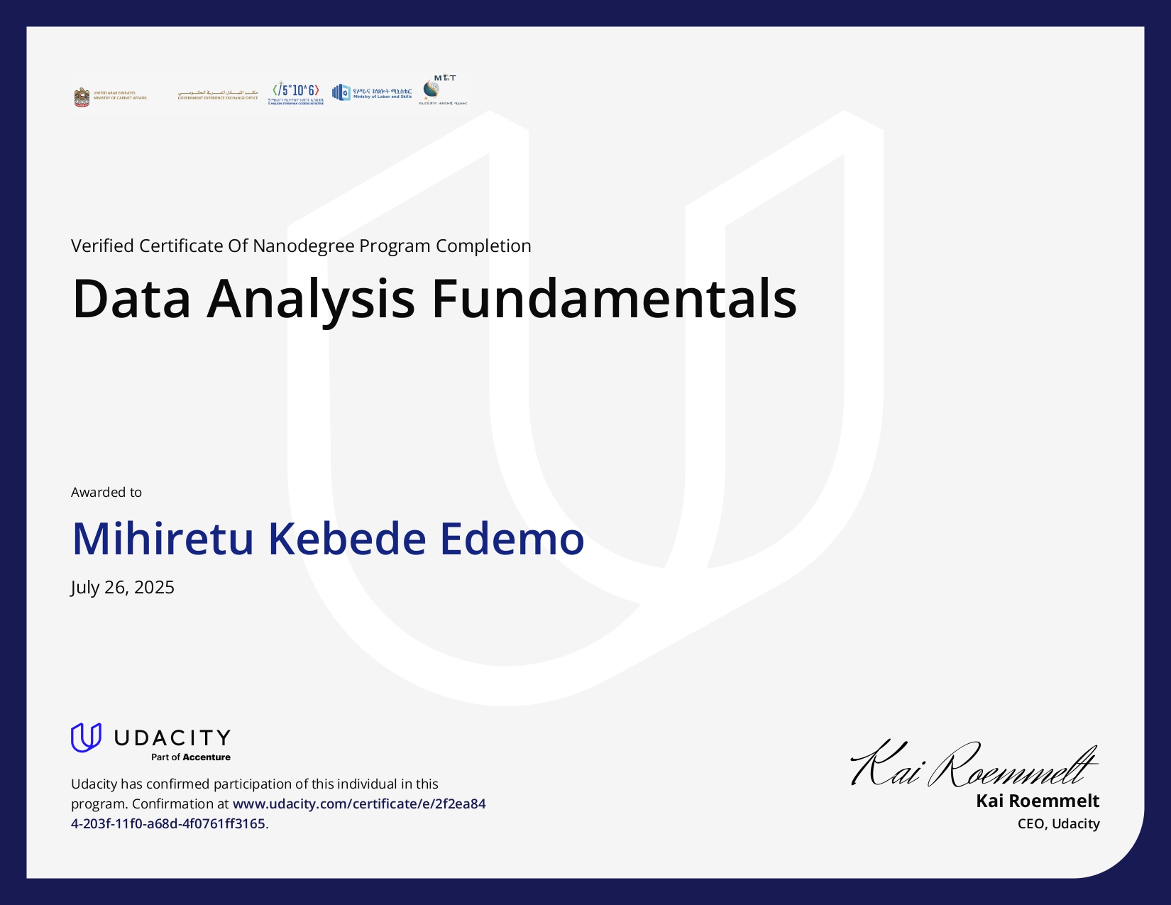 Certificate 12