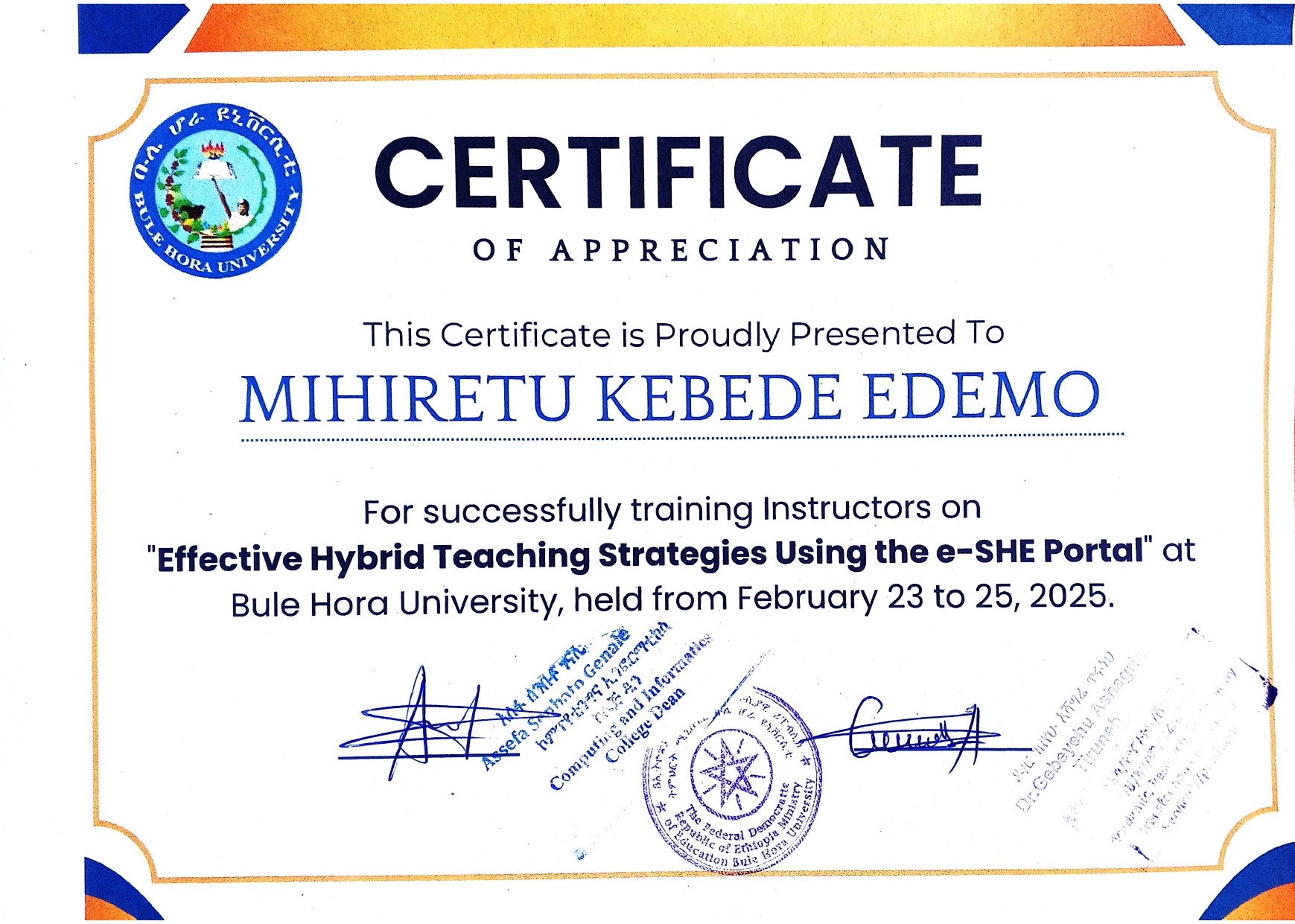 Certificate 7