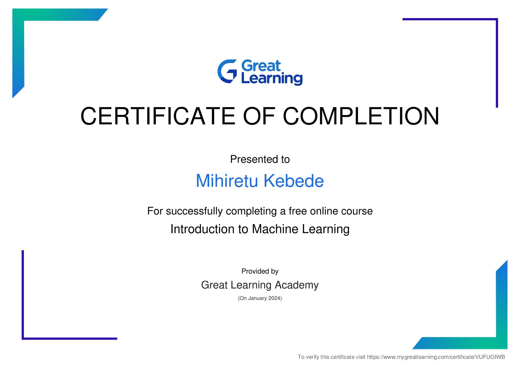 Certificate 9