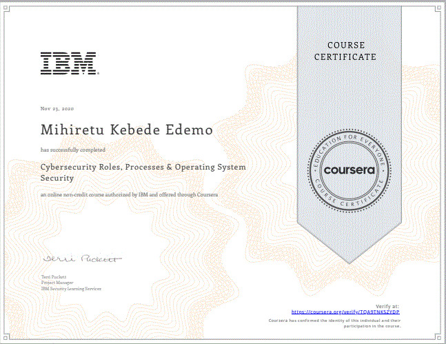 Certificate 2